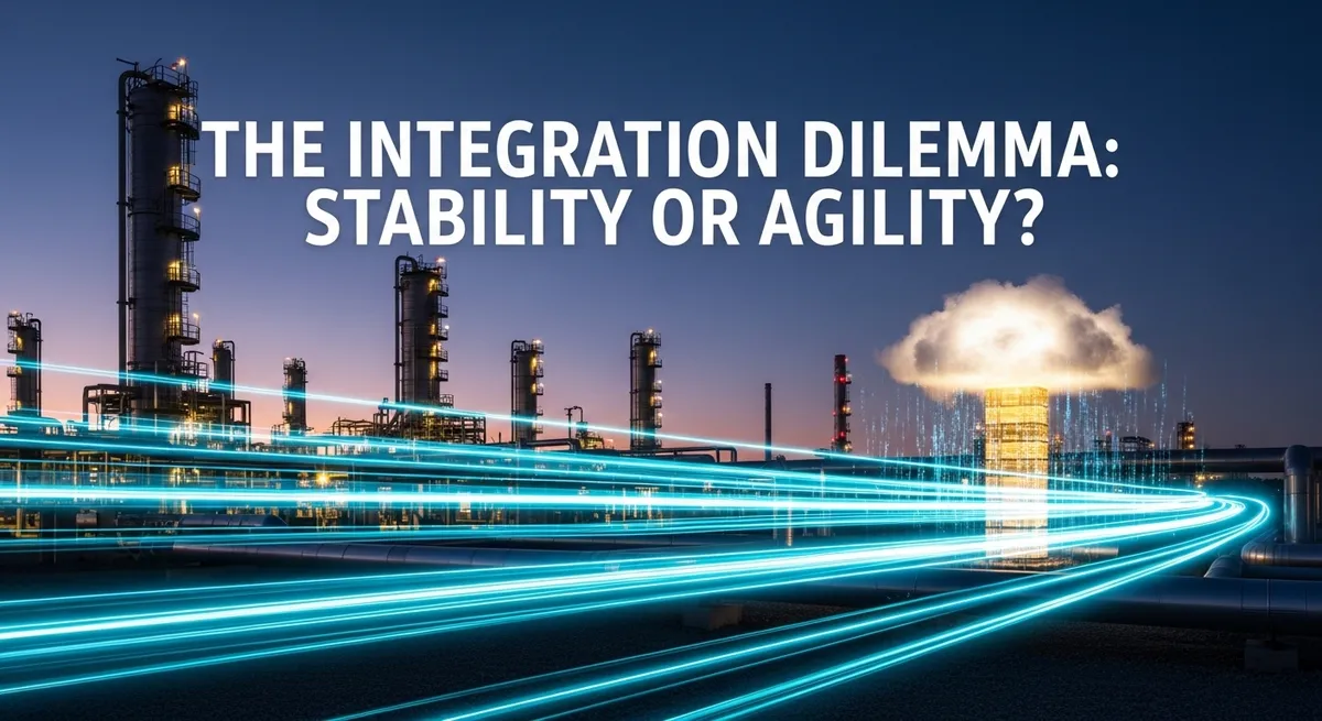 Comparison image showing TIBCO as legacy reliability versus MuleSoft as future agility for Calgary energy firms.