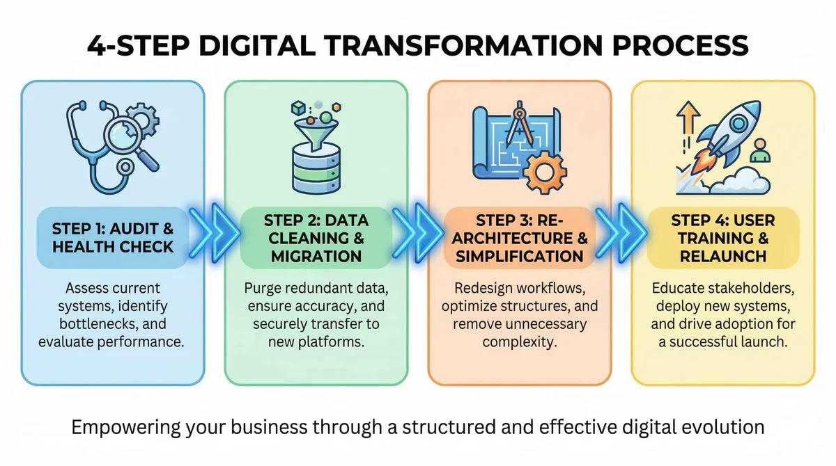 Fantech Labs Salesforce project recovery methodology roadmap.
