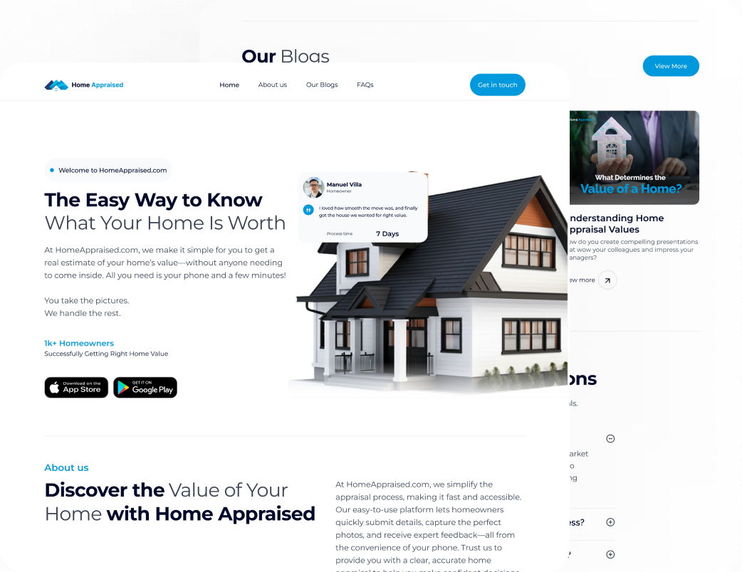 Home Appraised mobile app