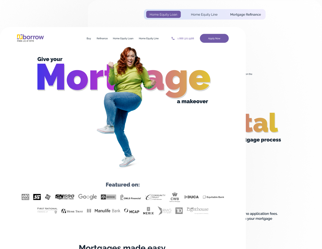 Nuborrow mobile app showcase